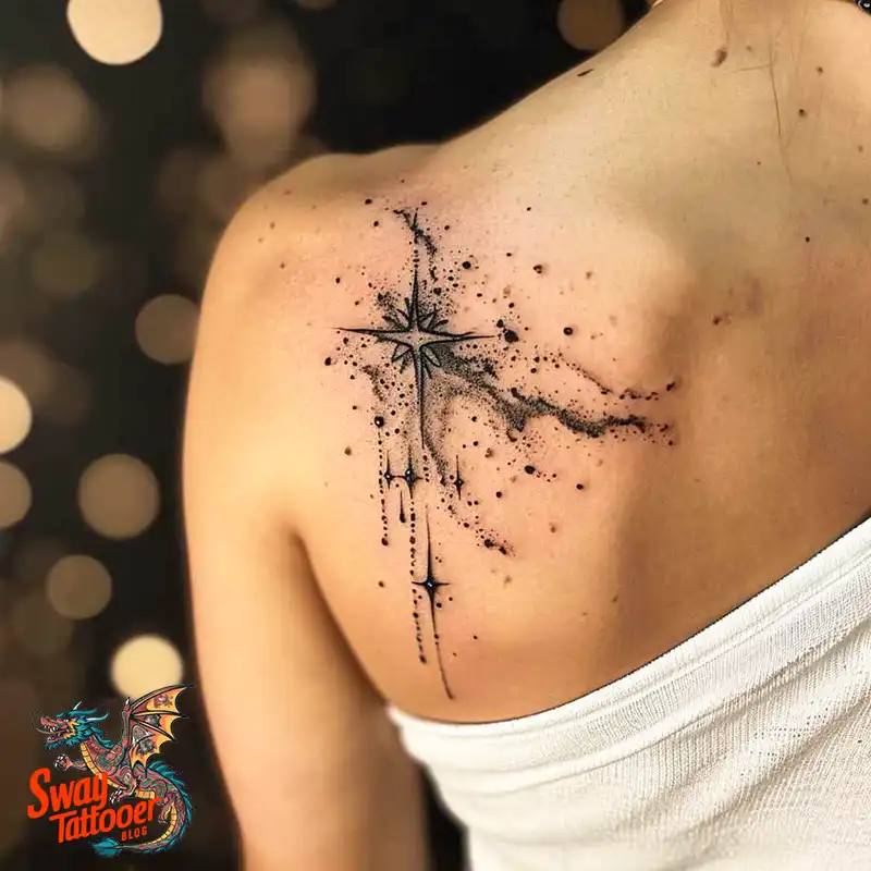 100 Shooting Star Tattoo Design Ideas: Stellar Ink 29 shooting star tattoo
