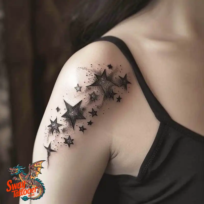 100 Shooting Star Tattoo Design Ideas: Stellar Ink 25 shooting star tattoo