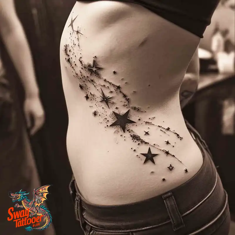100 Shooting Star Tattoo Design Ideas: Stellar Ink 27 shooting star tattoo