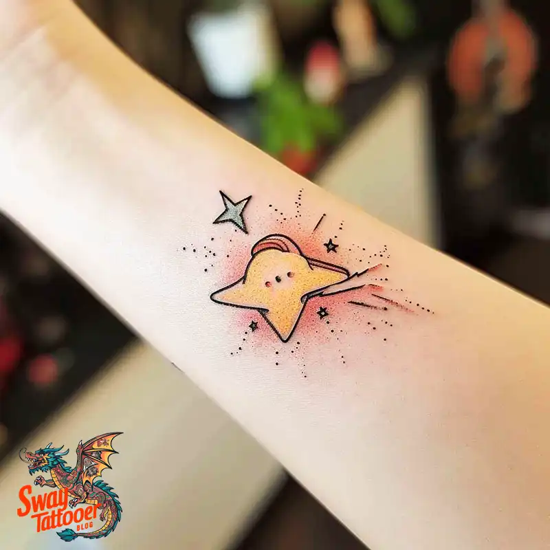 100 Shooting Star Tattoo Design Ideas: Stellar Ink 22 shooting star tattoo