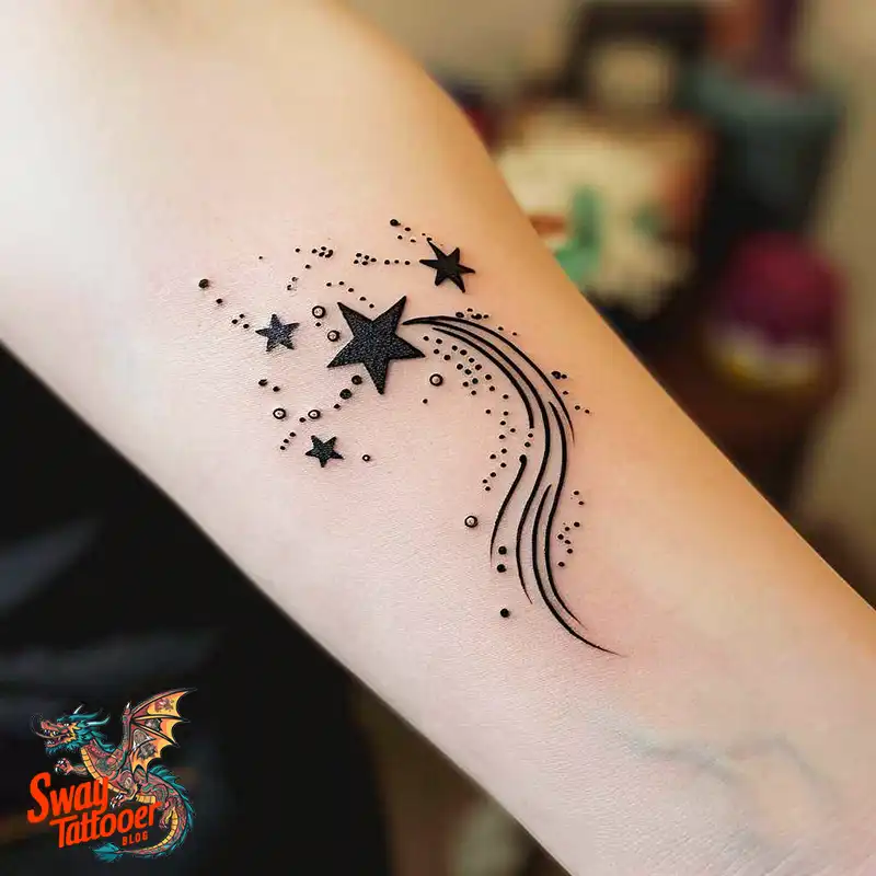 100 Shooting Star Tattoo Design Ideas: Stellar Ink 19 shooting star tattoo