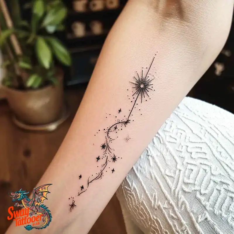 100 Shooting Star Tattoo Design Ideas: Stellar Ink 18 shooting star tattoo