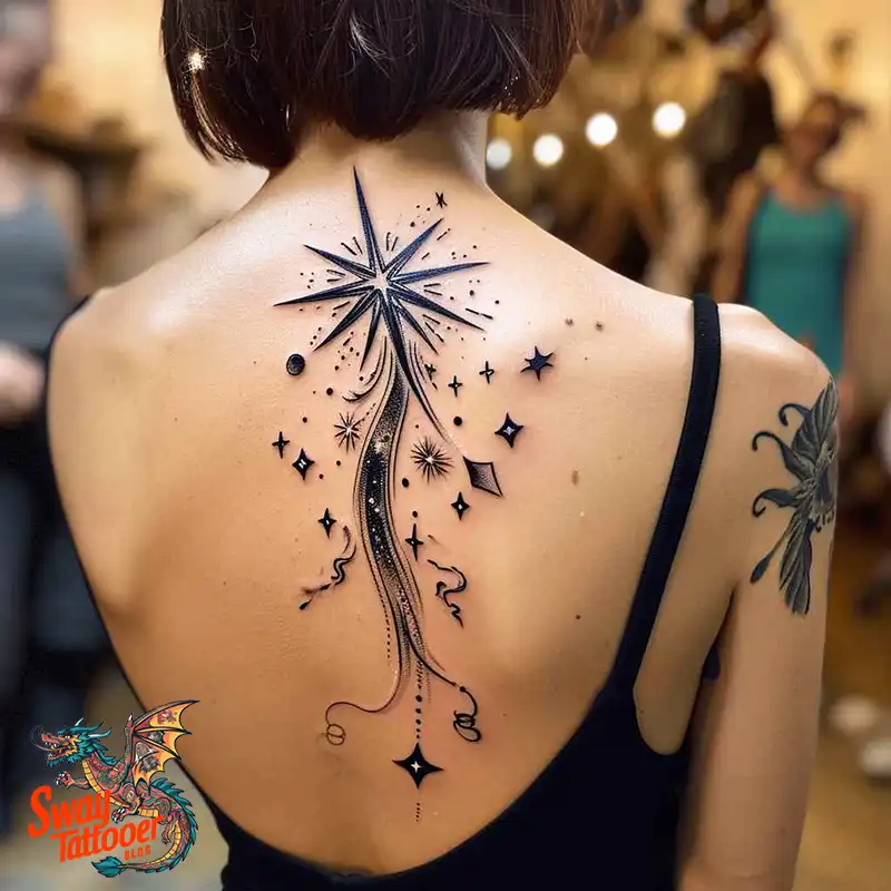 100 Shooting Star Tattoo Design Ideas: Stellar Ink 84 shooting star tattoo