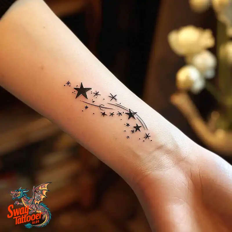 100 Shooting Star Tattoo Design Ideas: Stellar Ink 14 shooting star tattoo