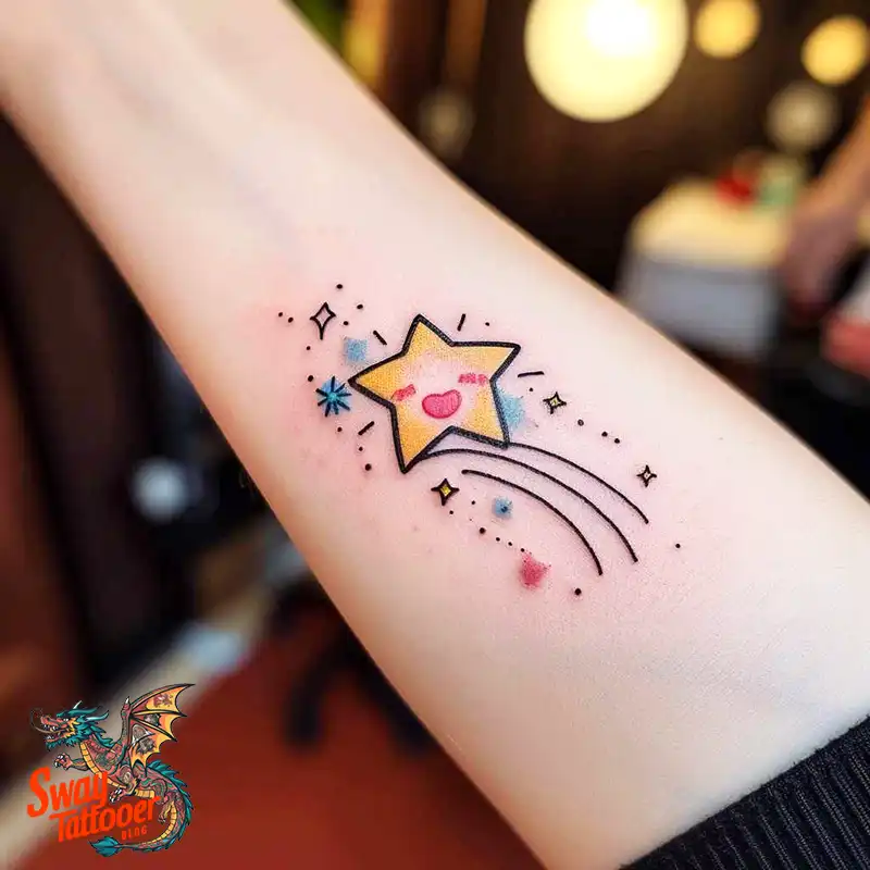 100 Shooting Star Tattoo Design Ideas: Stellar Ink 13 shooting star tattoo