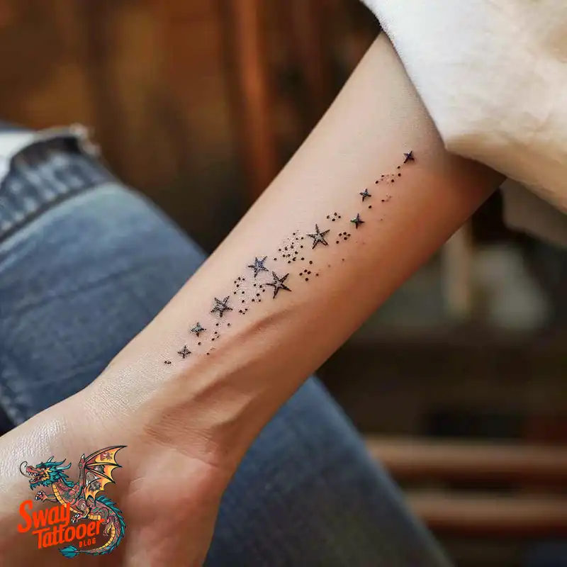 100 Shooting Star Tattoo Design Ideas: Stellar Ink 10 shooting star tattoo
