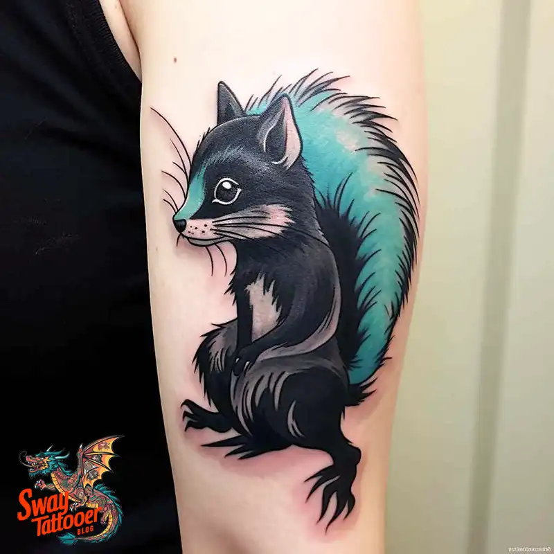 70 Skunk Tattoo Design Ideas: Rich Symbolism Body Art 64 skunk tattoo