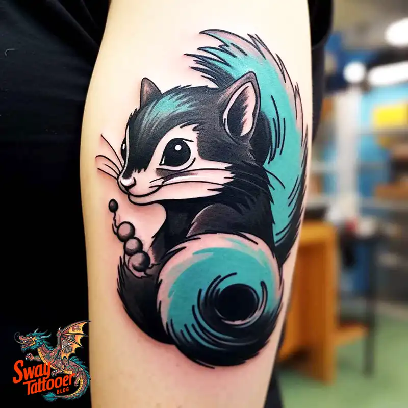 70 Skunk Tattoo Design Ideas: Rich Symbolism Body Art 63 skunk tattoo