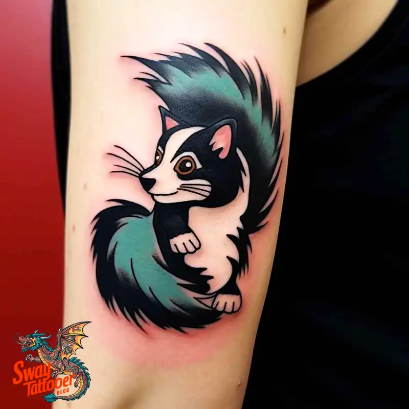70 Skunk Tattoo Design Ideas: Rich Symbolism Body Art 62 skunk tattoo
