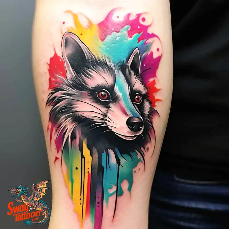 70 Skunk Tattoo Design Ideas: Rich Symbolism Body Art 37 skunk tattoo