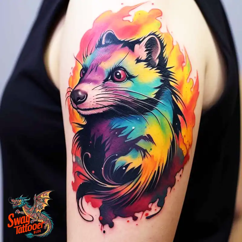 70 Skunk Tattoo Design Ideas: Rich Symbolism Body Art 36 skunk tattoo
