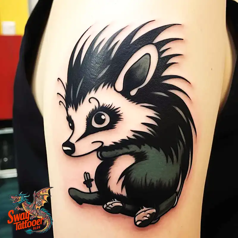 70 Skunk Tattoo Design Ideas: Rich Symbolism Body Art 61 skunk tattoo