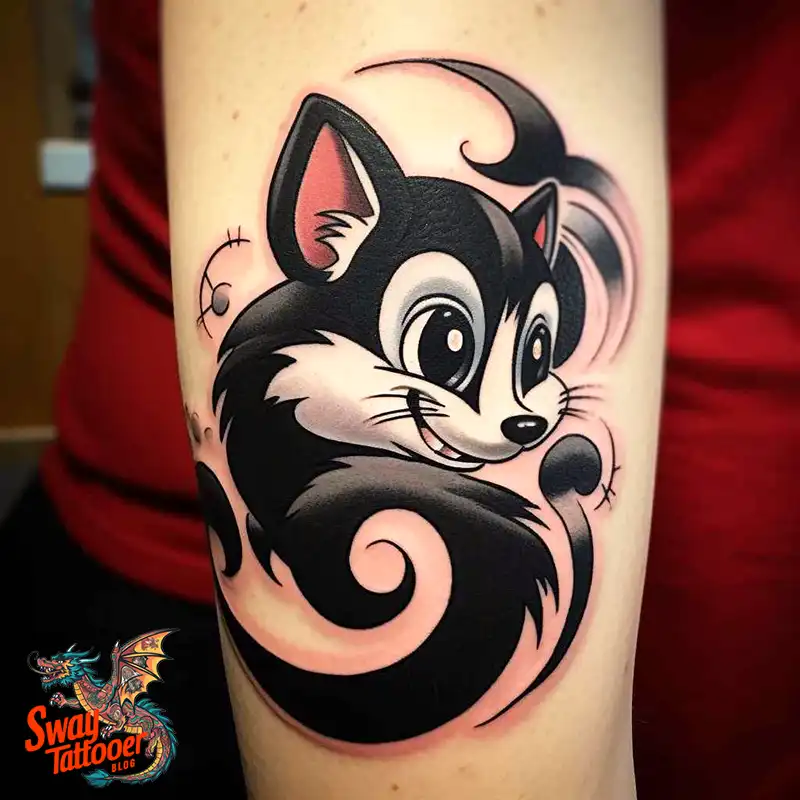70 Skunk Tattoo Design Ideas: Rich Symbolism Body Art 34 skunk tattoo