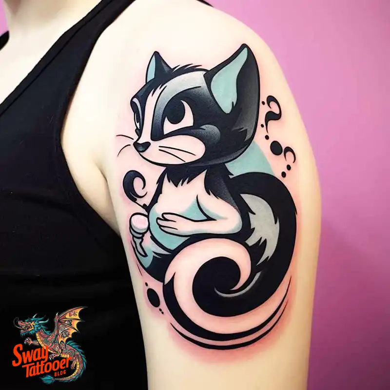 70 Skunk Tattoo Design Ideas: Rich Symbolism Body Art 33 skunk tattoo