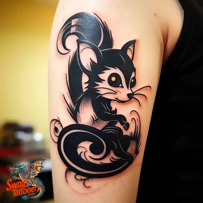 70 Skunk Tattoo Design Ideas: Rich Symbolism Body Art 28 skunk tattoo