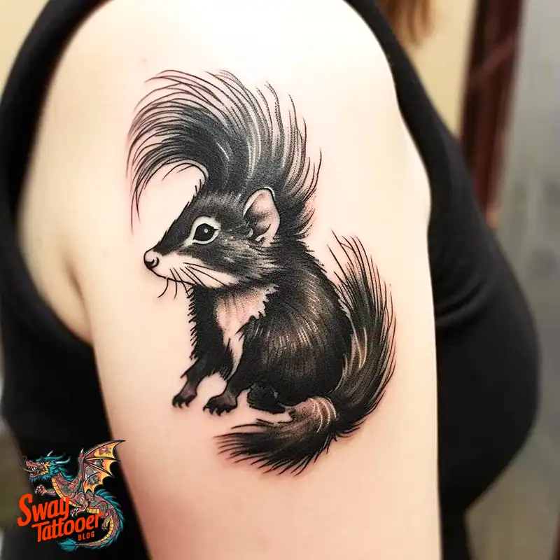 70 Skunk Tattoo Design Ideas: Rich Symbolism Body Art 60 skunk tattoo