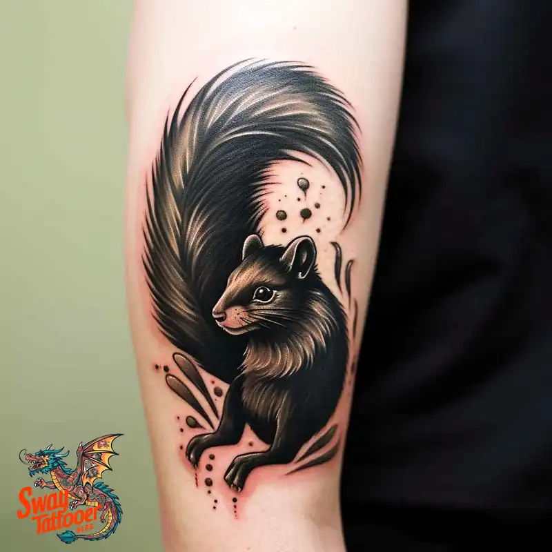 70 Skunk Tattoo Design Ideas: Rich Symbolism Body Art 12 skunk tattoo
