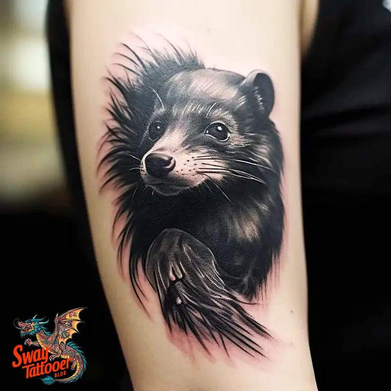 70 Skunk Tattoo Design Ideas: Rich Symbolism Body Art 11 skunk tattoo
