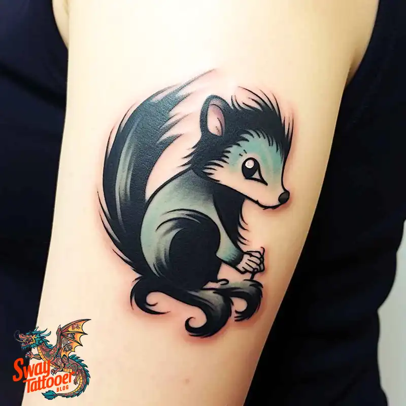 70 Skunk Tattoo Design Ideas: Rich Symbolism Body Art 8 skunk tattoo