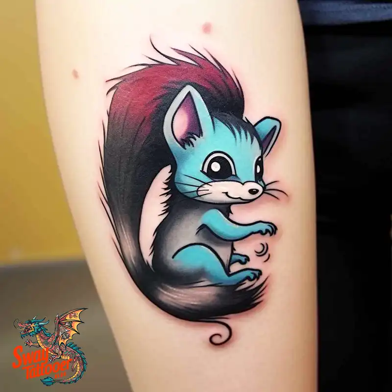 70 Skunk Tattoo Design Ideas: Rich Symbolism Body Art 7 skunk tattoo