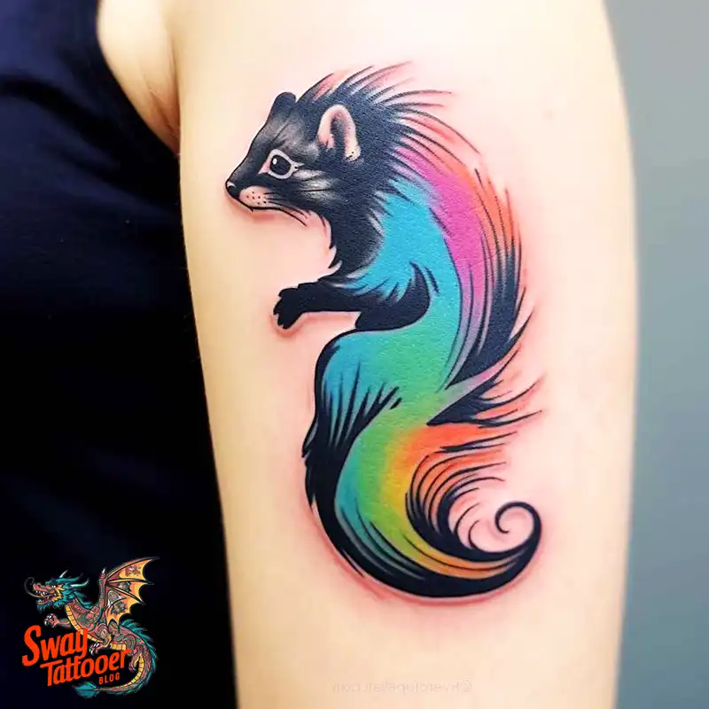 70 Skunk Tattoo Design Ideas: Rich Symbolism Body Art 6 skunk tattoo