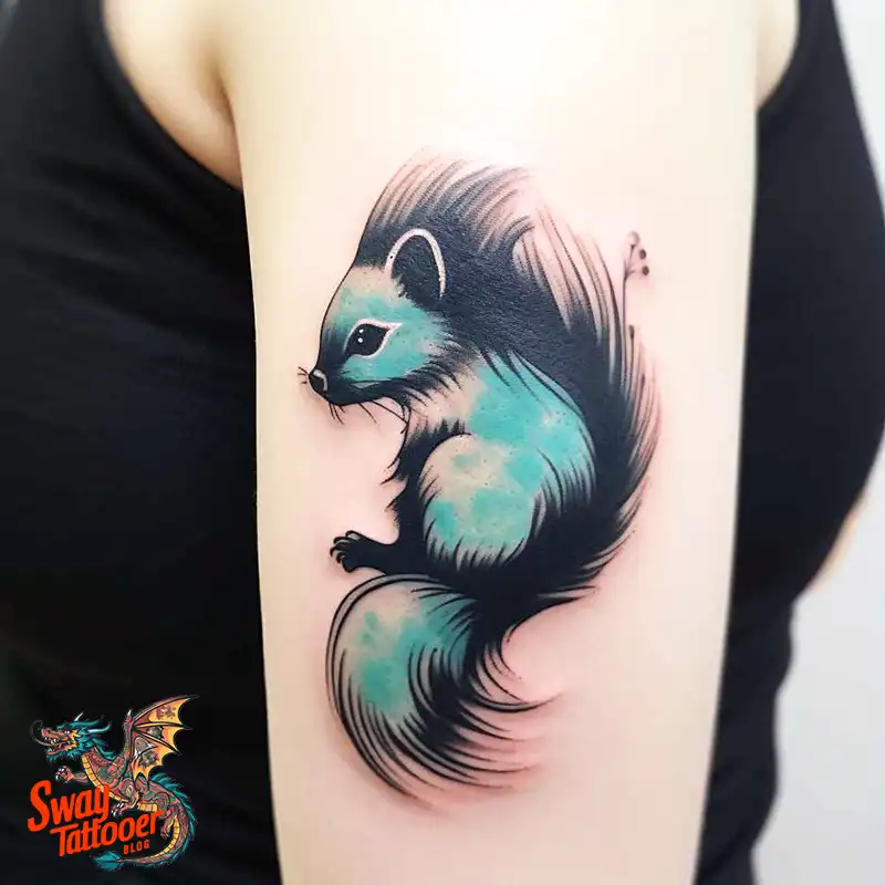 70 Skunk Tattoo Design Ideas: Rich Symbolism Body Art 58 skunk tattoo