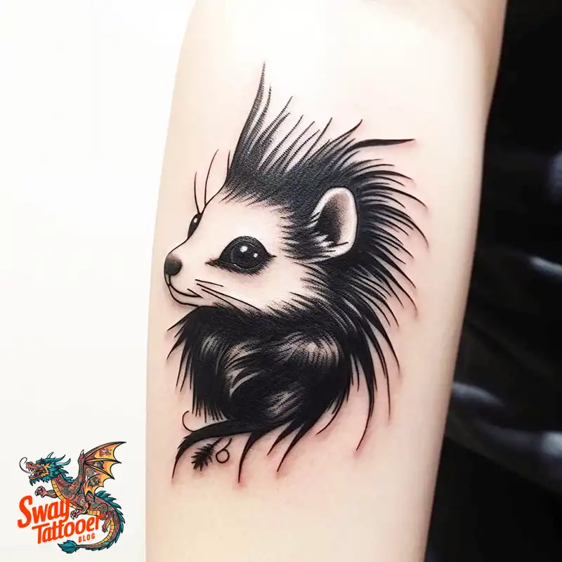 70 Skunk Tattoo Design Ideas: Rich Symbolism Body Art 43 skunk tattoo