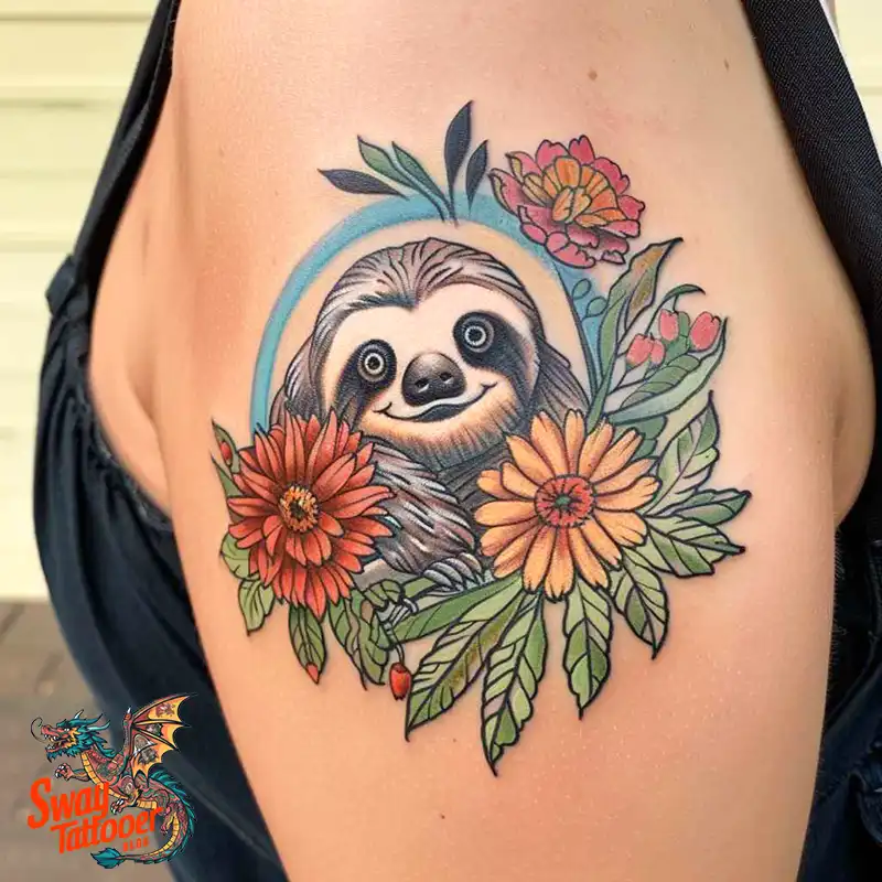 100 Best Sloth Tattoo Design Ideas: Your Adorable Ink 106 sloth tattoo