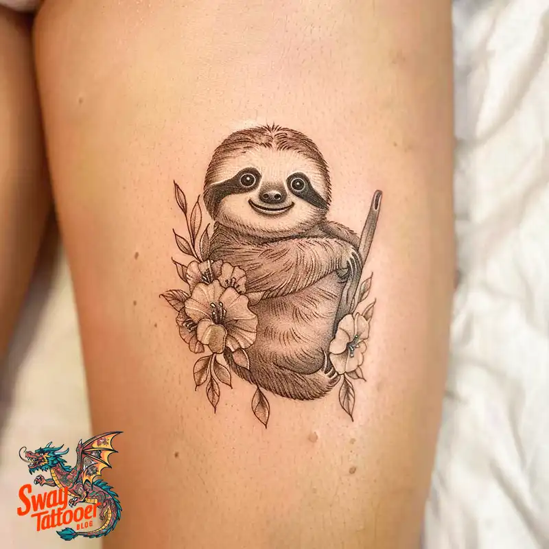 100 Best Sloth Tattoo Design Ideas: Your Adorable Ink 99 sloth tattoo