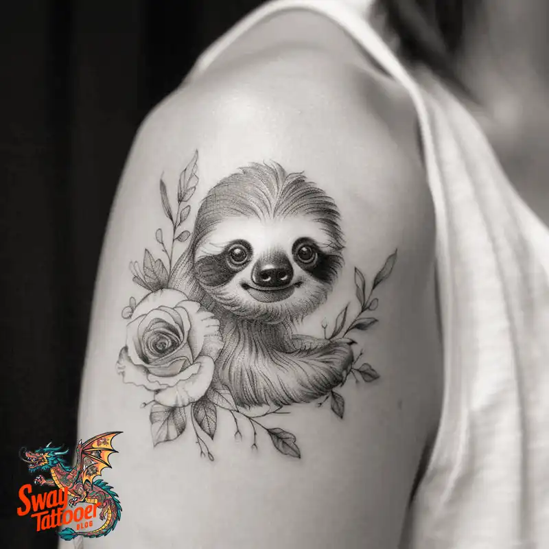 100 Best Sloth Tattoo Design Ideas: Your Adorable Ink 93 sloth tattoo