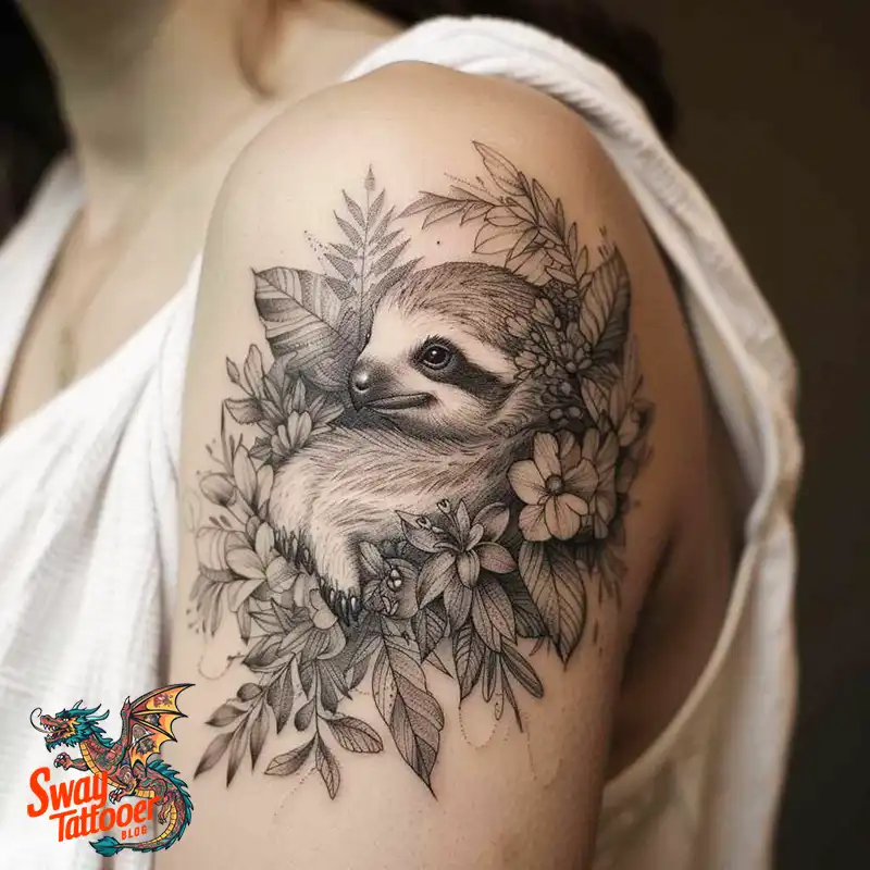 100 Best Sloth Tattoo Design Ideas: Your Adorable Ink 88 sloth tattoo