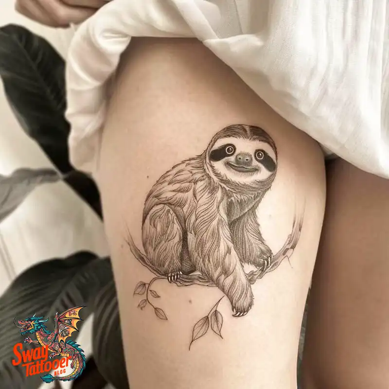 100 Best Sloth Tattoo Design Ideas: Your Adorable Ink 81 sloth tattoo