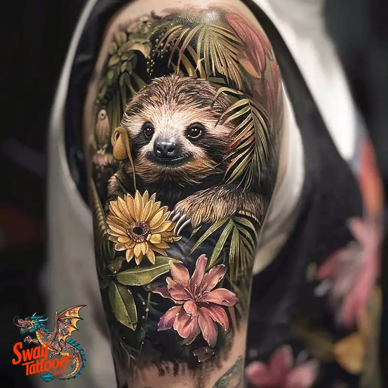 100 Best Sloth Tattoo Design Ideas: Your Adorable Ink 78 sloth tattoo