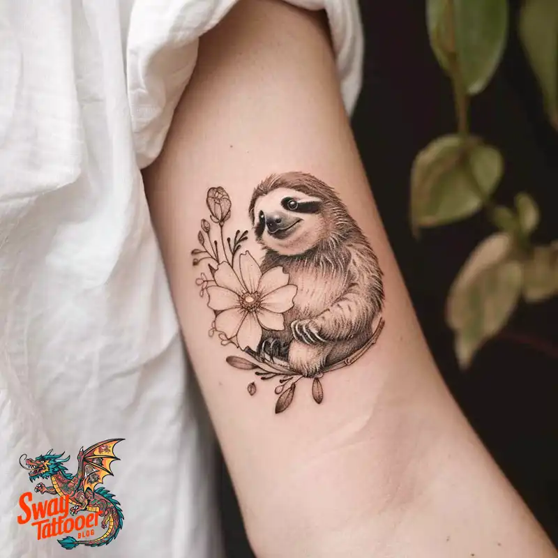 100 Best Sloth Tattoo Design Ideas: Your Adorable Ink 76 sloth tattoo