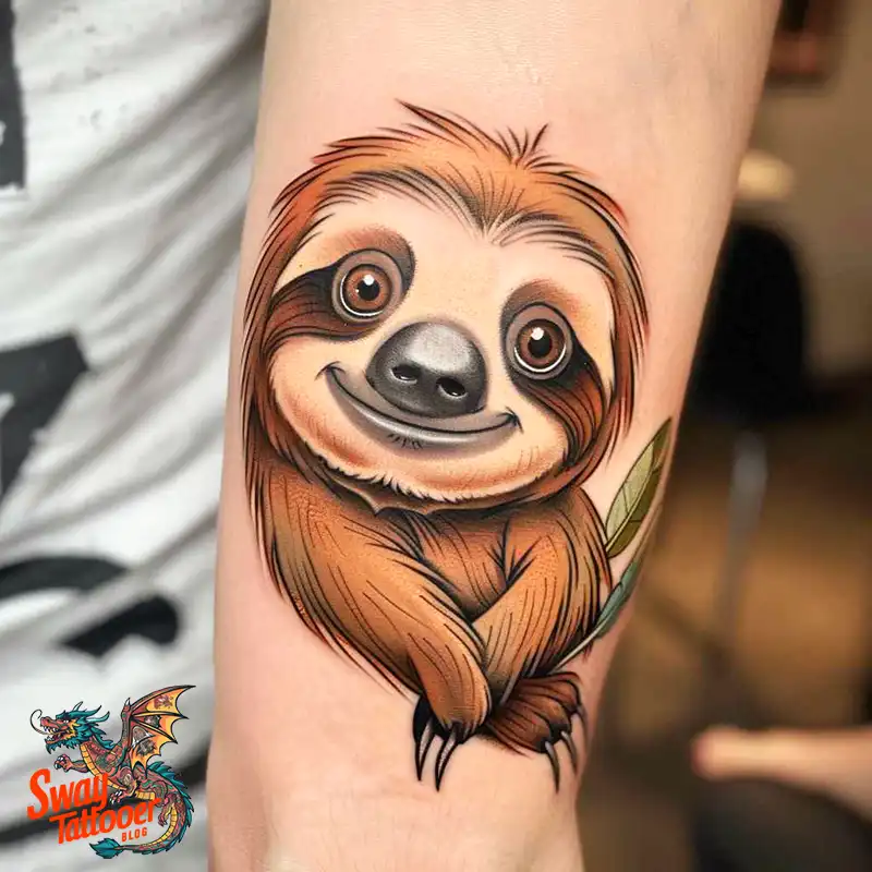100 Best Sloth Tattoo Design Ideas: Your Adorable Ink 105 sloth tattoo