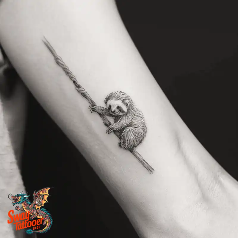 100 Best Sloth Tattoo Design Ideas: Your Adorable Ink 49 sloth tattoo