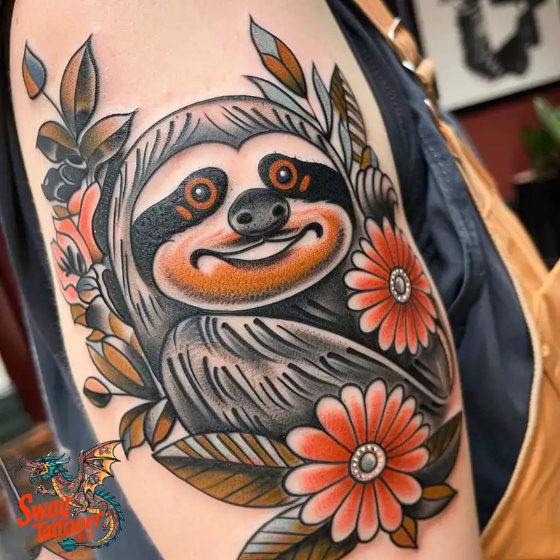 100 Best Sloth Tattoo Design Ideas: Your Adorable Ink 48 sloth tattoo