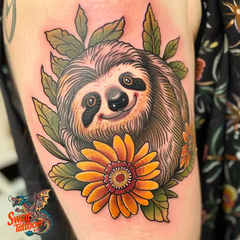 100 Best Sloth Tattoo Design Ideas: Your Adorable Ink 47 sloth tattoo