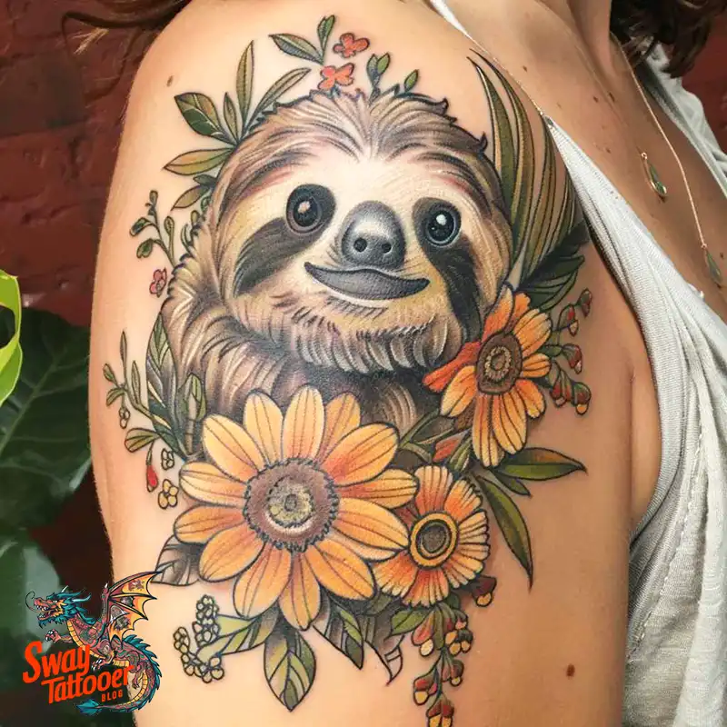 100 Best Sloth Tattoo Design Ideas: Your Adorable Ink 43 sloth tattoo