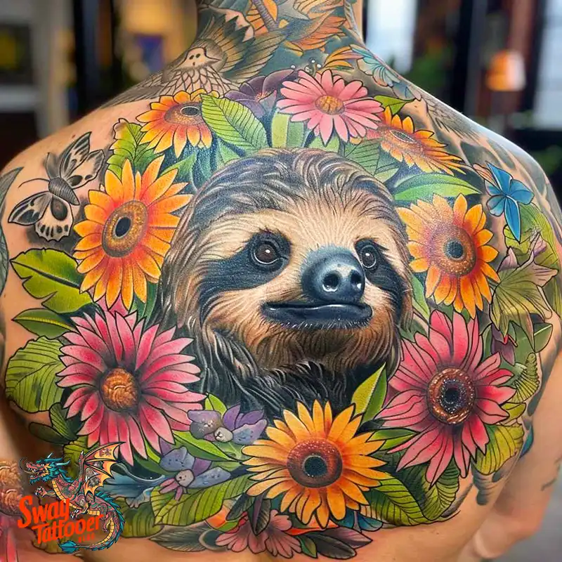 100 Best Sloth Tattoo Design Ideas: Your Adorable Ink 42 sloth tattoo