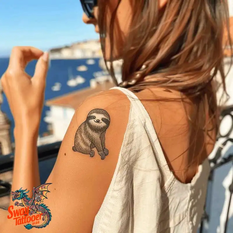 100 Best Sloth Tattoo Design Ideas: Your Adorable Ink 38 sloth tattoo