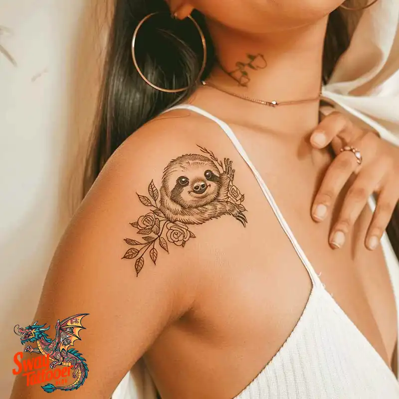 100 Best Sloth Tattoo Design Ideas: Your Adorable Ink 36 sloth tattoo