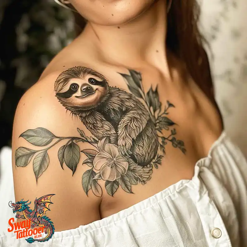 100 Best Sloth Tattoo Design Ideas: Your Adorable Ink 34 sloth tattoo