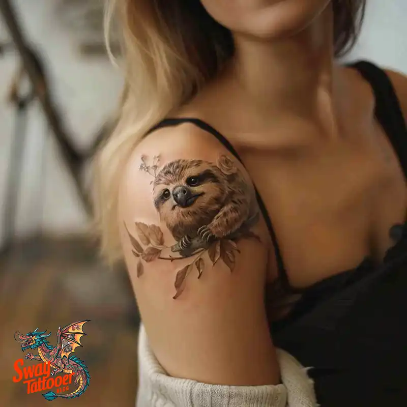 100 Best Sloth Tattoo Design Ideas: Your Adorable Ink 33 sloth tattoo