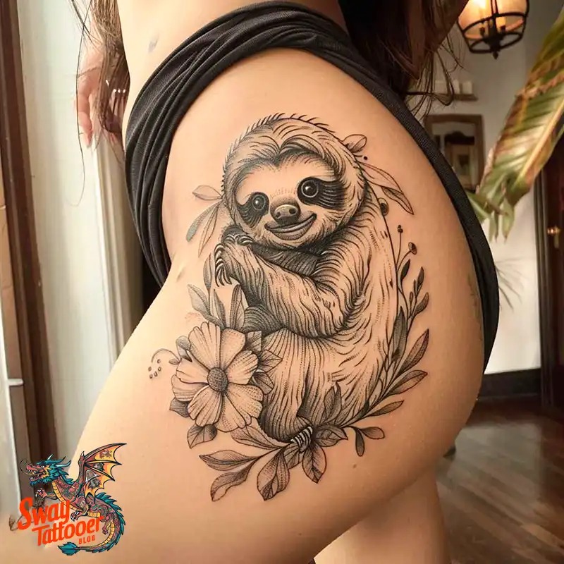 100 Best Sloth Tattoo Design Ideas: Your Adorable Ink 32 sloth tattoo