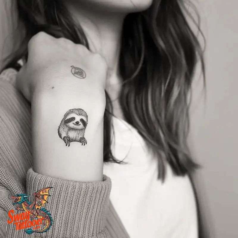 100 Best Sloth Tattoo Design Ideas: Your Adorable Ink 26 sloth tattoo
