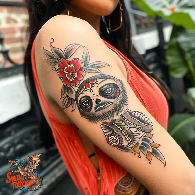 100 Best Sloth Tattoo Design Ideas: Your Adorable Ink 19 sloth tattoo