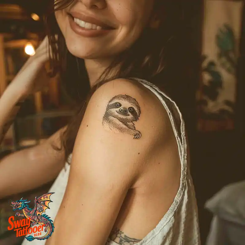 100 Best Sloth Tattoo Design Ideas: Your Adorable Ink 18 sloth tattoo
