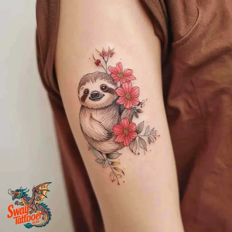 100 Best Sloth Tattoo Design Ideas: Your Adorable Ink 98 sloth tattoo