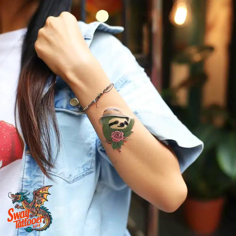 100 Best Sloth Tattoo Design Ideas: Your Adorable Ink 15 sloth tattoo